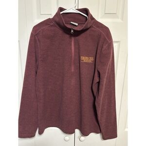 MV Sport Virginia Tech Hokies Vintage 1/4 Zip Pullover Fleece, Maroon, Men's M
